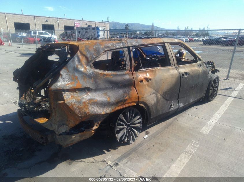 2021 TOYOTA HIGHLANDER PLATINUM VIN: 5TDFZRBH4MS115601