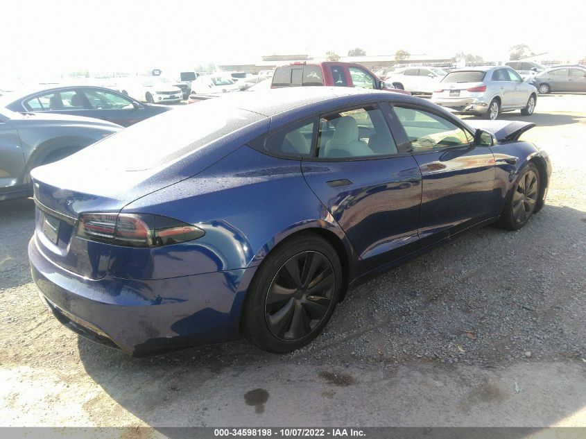 2022 TESLA MODEL S VIN: 5YJSA1E58NF492284