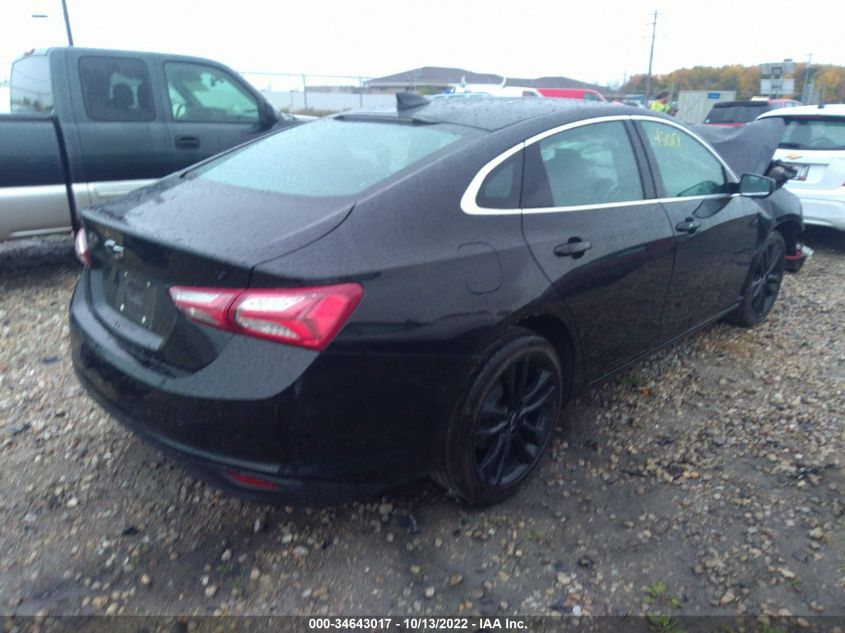 2021 CHEVROLET MALIBU LT VIN: 1G1ZD5ST4MF083542