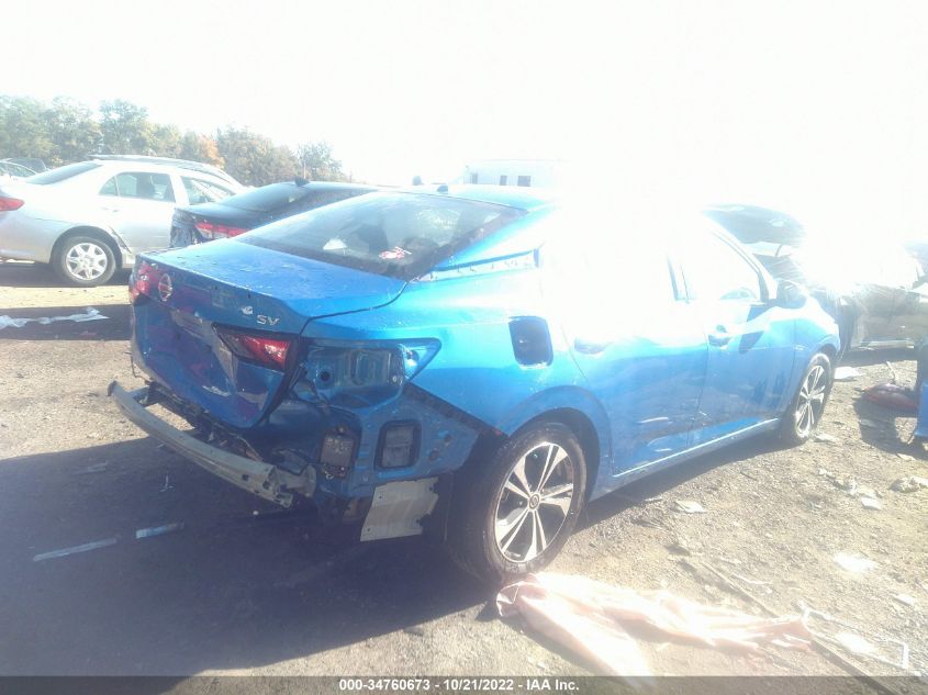 2021 NISSAN SENTRA SV VIN: 3N1AB8CV9MY332148