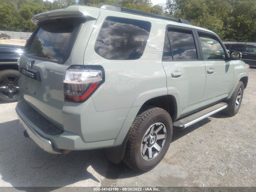2022 TOYOTA 4RUNNER TRD OFF ROAD PREMIUM VIN: JTERU5JRXN6028670