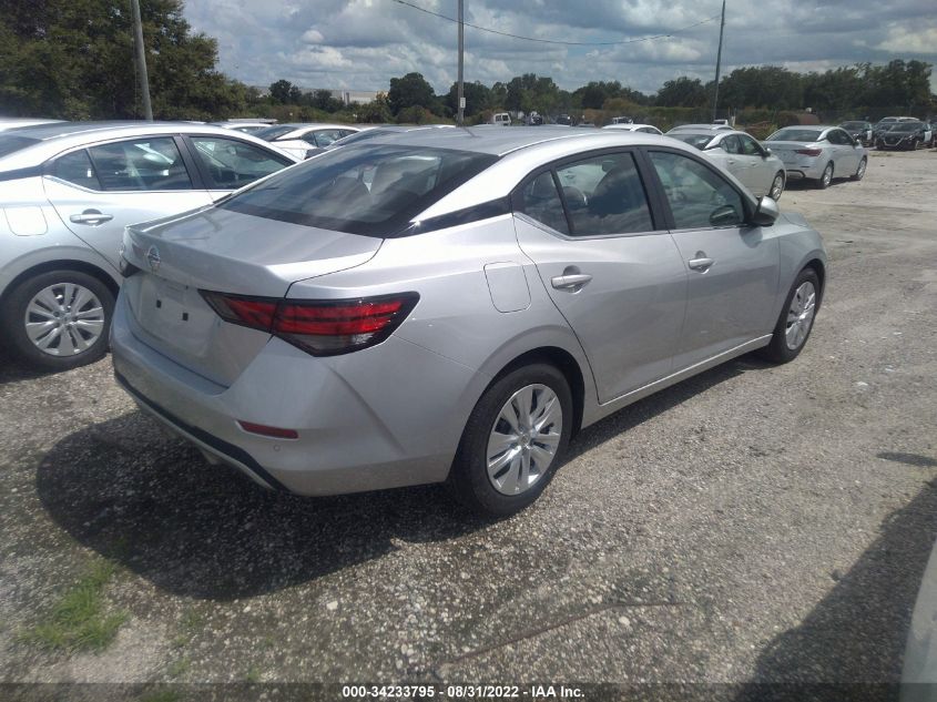 2022 NISSAN SENTRA S VIN: 3N1AB8BV1NY287516