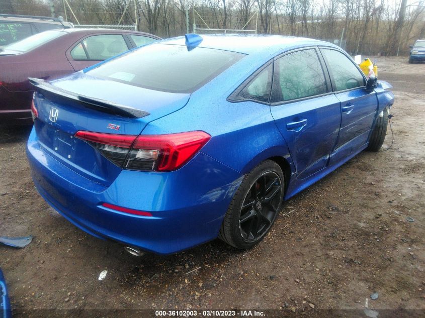 2022 HONDA CIVIC SI VIN: 2HGFE1E58NH472246