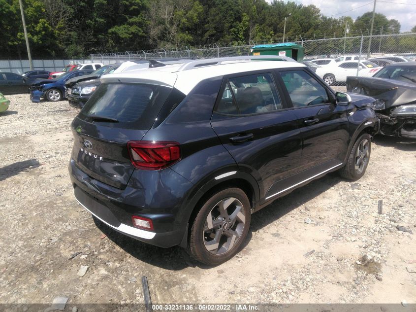 2022 HYUNDAI VENUE LIMITED VIN: KMHRC8A38NU135390