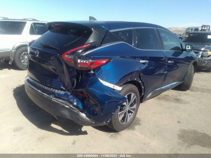 2022 NISSAN MURANO S VIN: 5N1AZ2AJ9NC117297