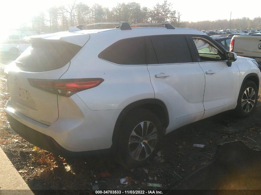 2021 TOYOTA HIGHLANDER XLE VIN: 5TDGZRBH7MS062297