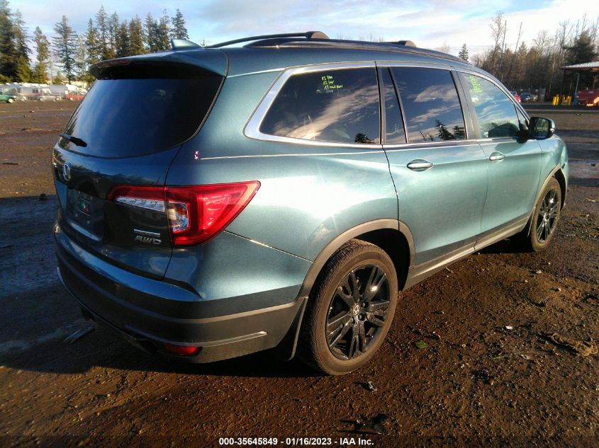 2021 HONDA PILOT SPECIAL EDITION VIN: 5FNYF6H25MB084401