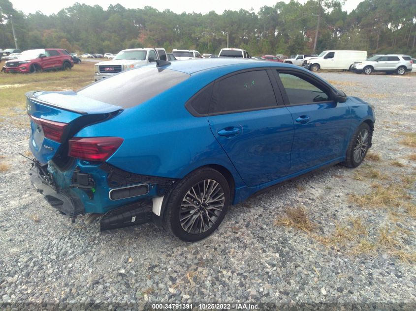 2022 KIA FORTE GT-LINE VIN: 3KPF54AD8NE448747