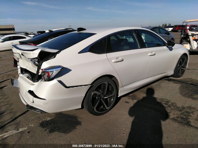 2021 HONDA ACCORD SEDAN SPORT VIN: 1HGCV1F31MA108683