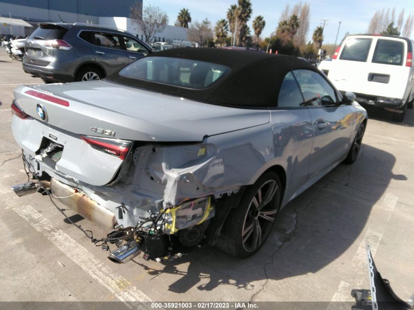 2022 BMW 4 SERIES 430I VIN: WBA23AT02NCH60700
