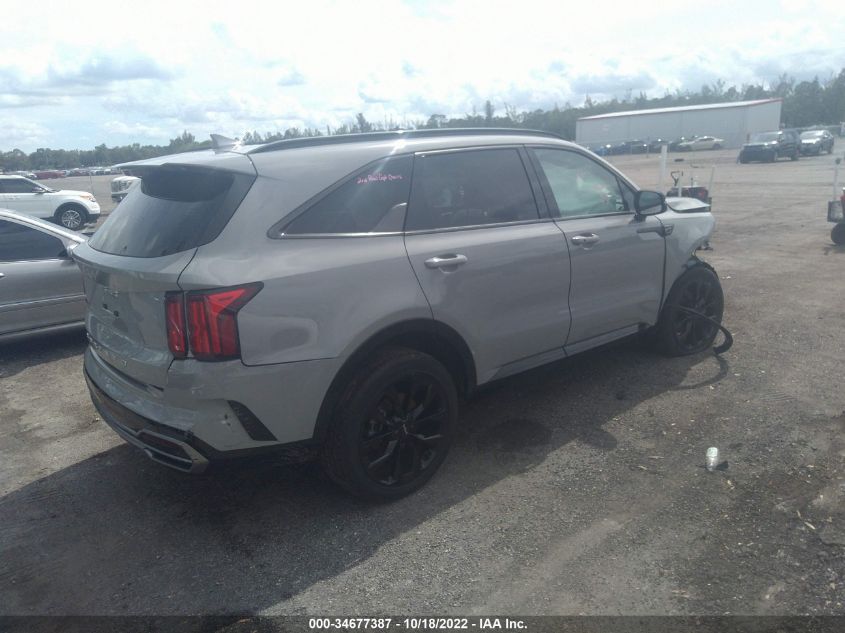 2022 KIA SORENTO SX VIN: 5XYRKDLF3NG135323