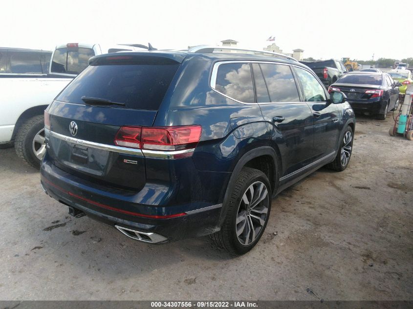 2021 VOLKSWAGEN ATLAS 3.6L V6 SEL PREMIUM VIN: 1V2FR2CA3MC547492