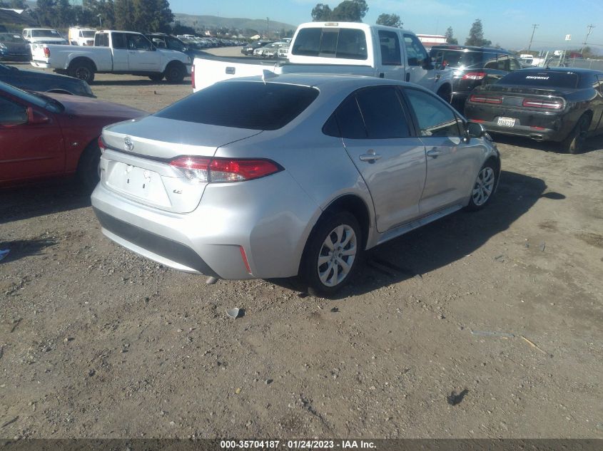 2022 TOYOTA COROLLA LE VIN: JTDEPMAE5N3031317