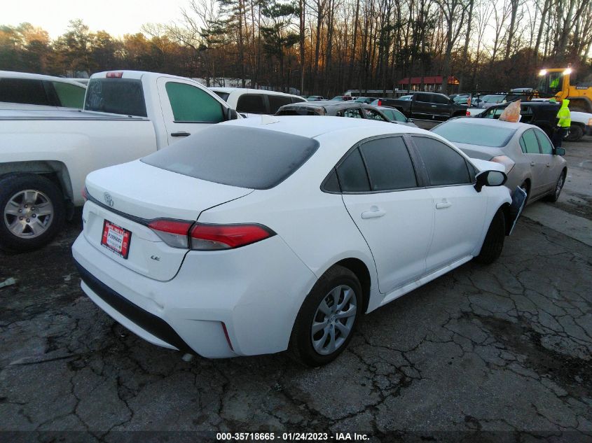2022 TOYOTA COROLLA LE VIN: 5YFEPMAE7NP390465