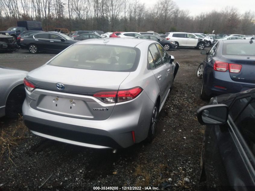 2022 TOYOTA COROLLA HYBRID LE VIN: JTDEAMDE9NJ042815