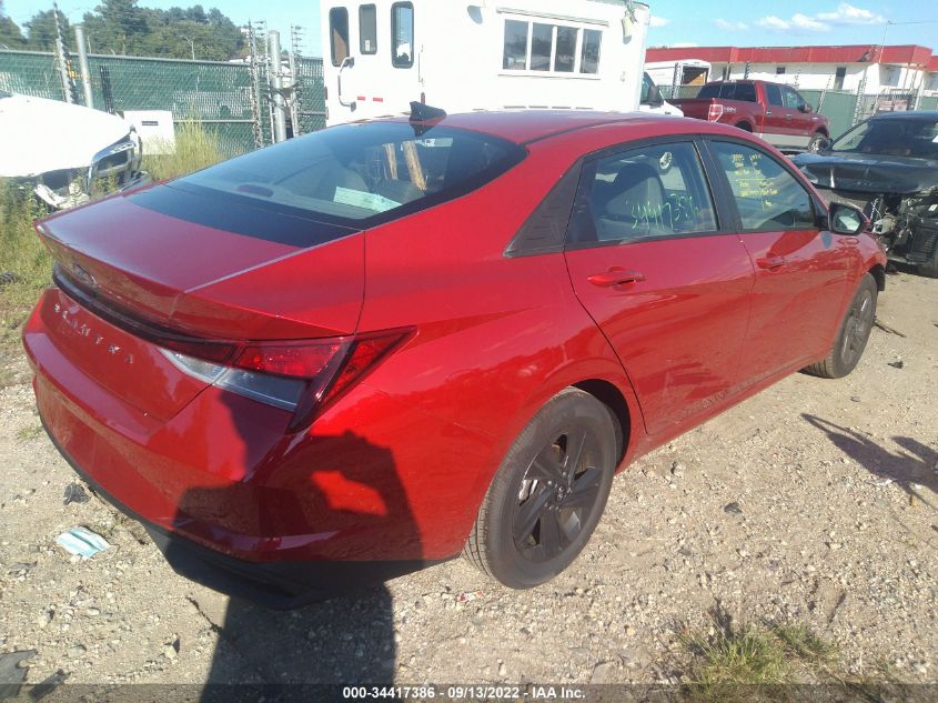 2022 HYUNDAI ELANTRA SEL VIN: 5NPLS4AG4NH084702