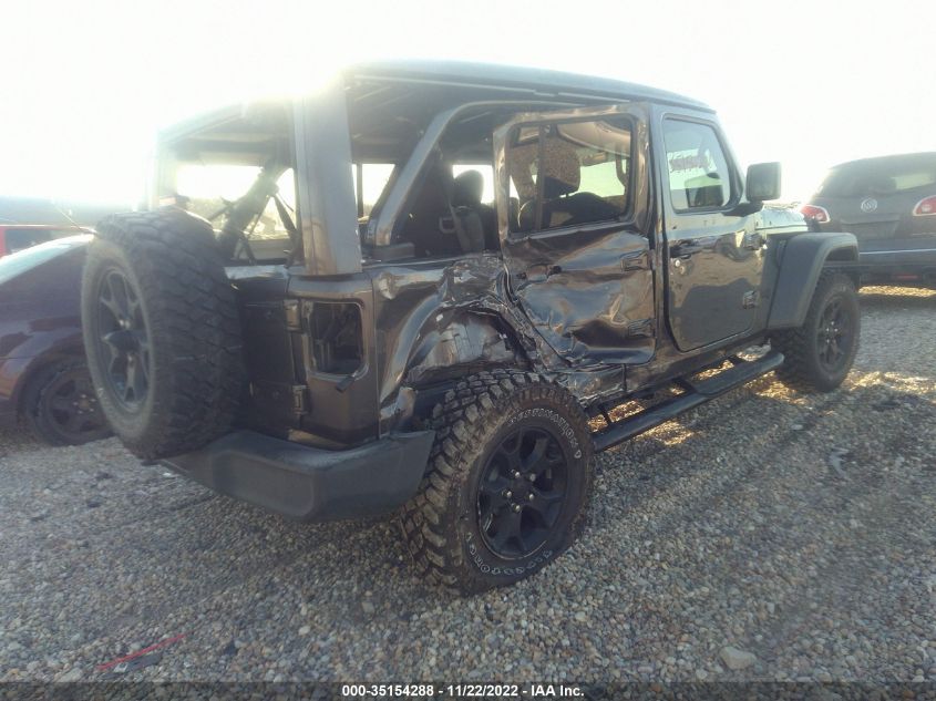 2022 JEEP WRANGLER UNLIMITED WILLYS VIN: 1C4HJXDM9NW129753