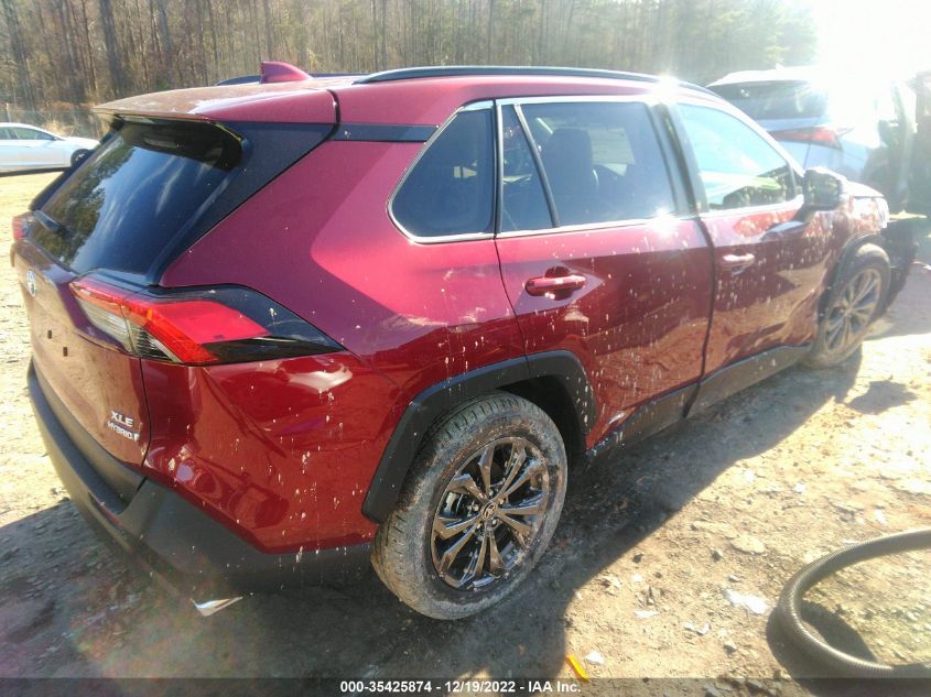 2022 TOYOTA RAV4 HYBRID XLE PREMIUM VIN: JTMB6RFV9ND068571