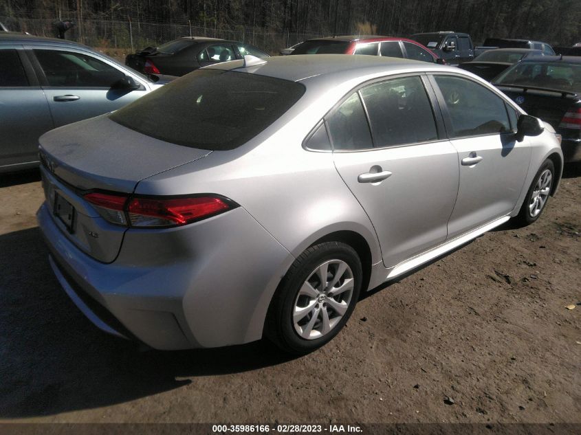 2022 TOYOTA COROLLA LE VIN: JTDEPMAE0N3016062