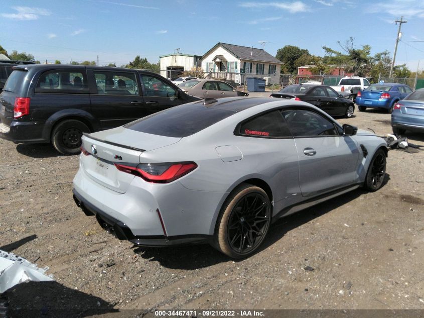 2021 BMW M4 COMPETITION VIN: WBS33AZ09MCH41390