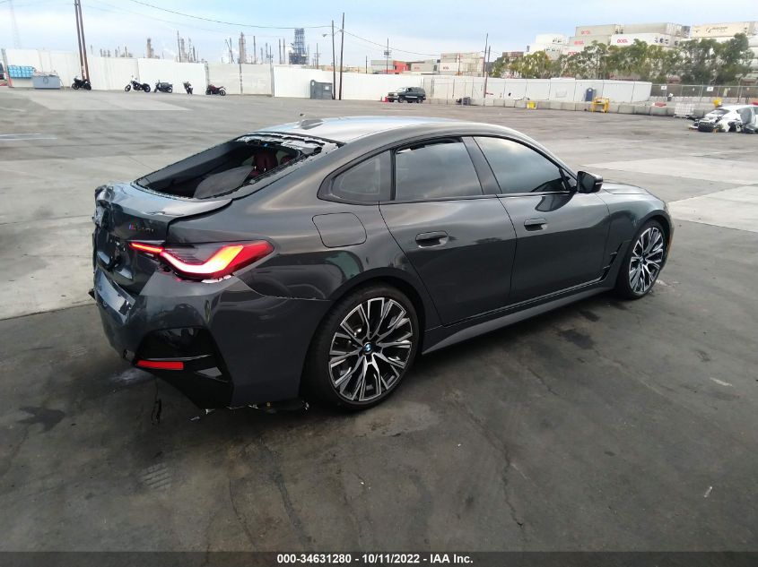 2022 BMW 4 SERIES M440I XDRIVE VIN: WBA13AW04NFM01416