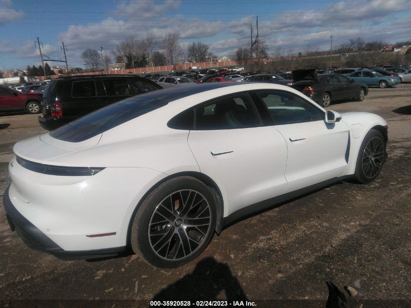 2022 PORSCHE TAYCAN VIN: WP0AA2Y12NSA10196
