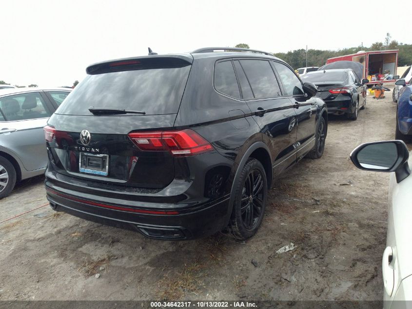 2022 VOLKSWAGEN TIGUAN SE R-LINE BLACK VIN: 3VVCB7AX4NM079531