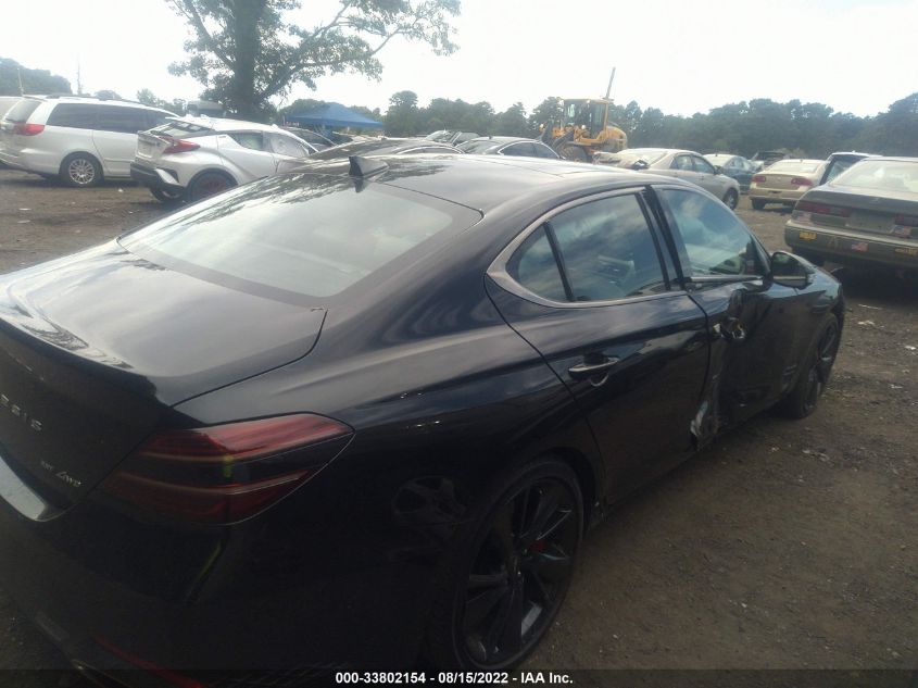 2022 GENESIS G70 3.3T VIN: KMTG54TE0NU083011