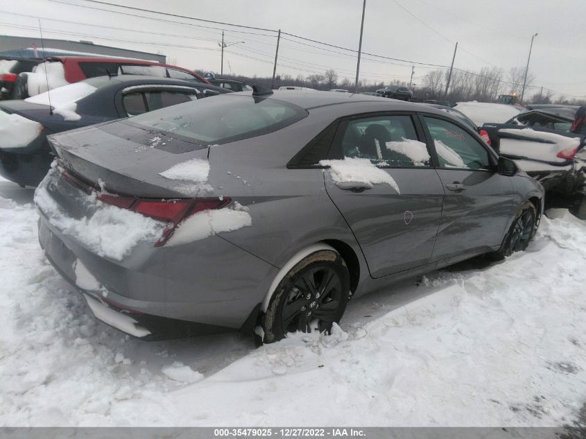 2022 HYUNDAI ELANTRA SEL VIN: KMHLM4AG9NU276502
