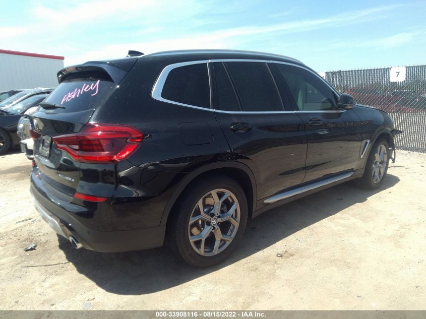 2021 BMW X3 XDRIVE30E VIN: 5UXTS1C0XM9D81853