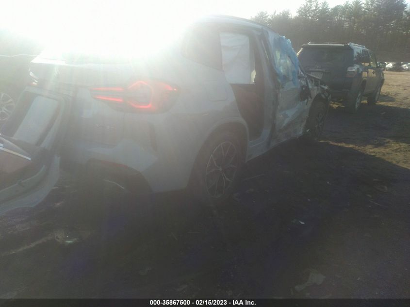 2022 BMW X3 XDRIVE30I VIN: 5UX53DP04N9L36181