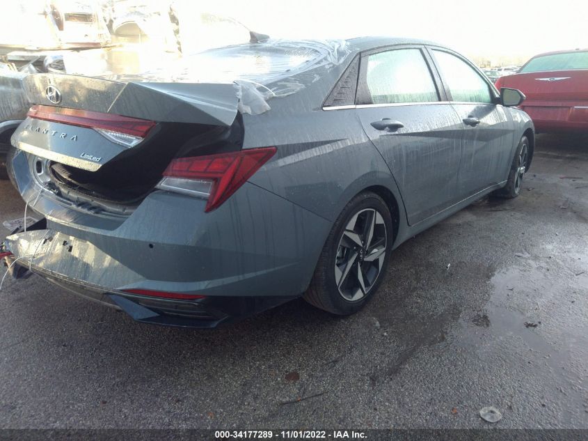 2022 HYUNDAI ELANTRA LIMITED VIN: KMHLP4AG9NU339704