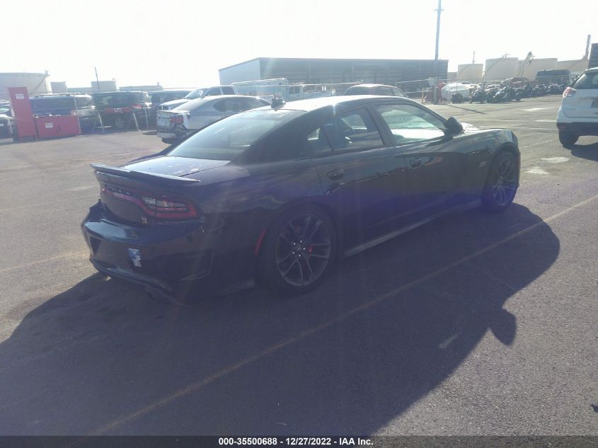 2021 DODGE CHARGER SCAT PACK VIN: 2C3CDXGJ4MH508776