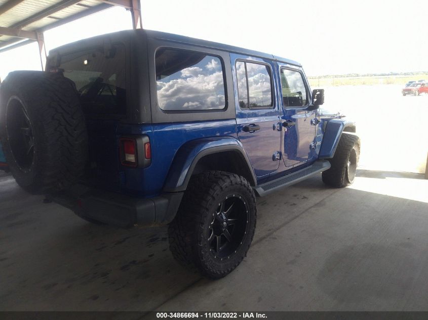 2020 JEEP WRANGLER UNLIMITED SAHARA VIN: 1C4HJXEN0LW114806