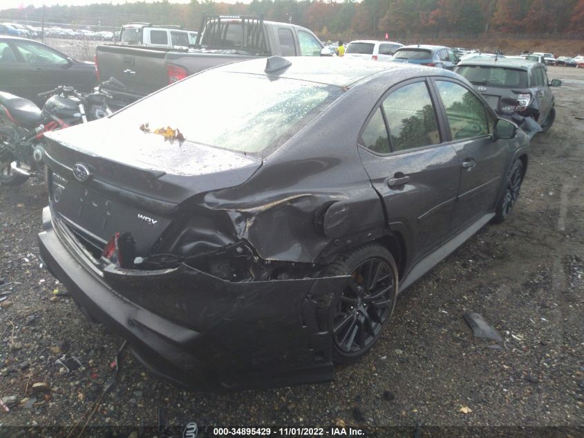 2022 SUBARU WRX LIMITED VIN: JF1VBAL68N9016879