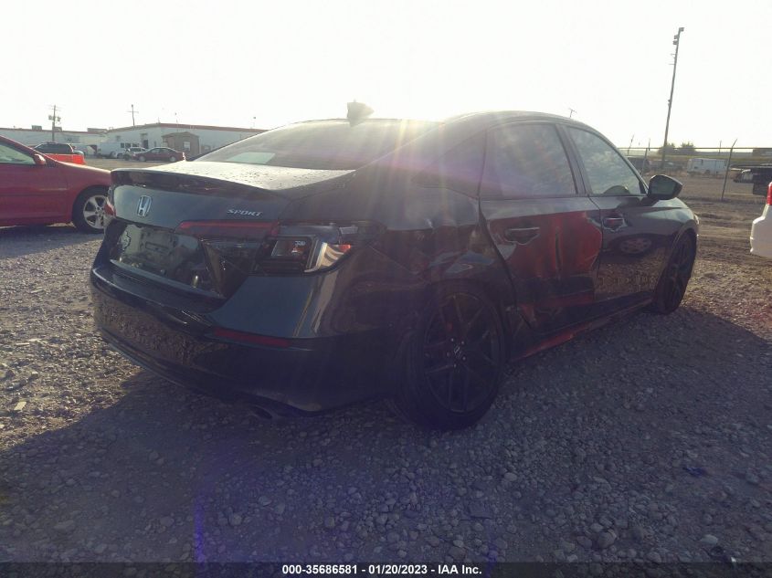 2022 HONDA CIVIC SEDAN SPORT VIN: 2HGFE2F54NH597149