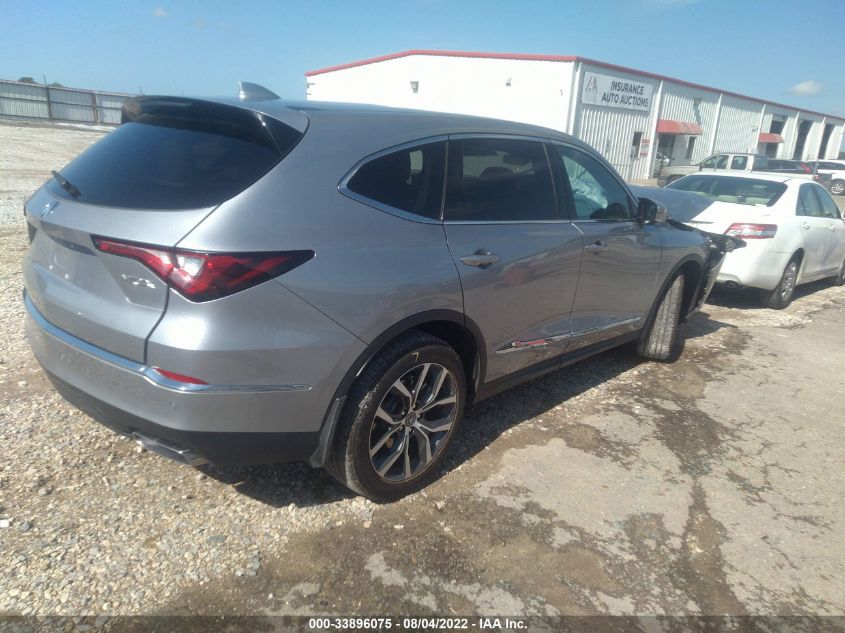 2022 ACURA MDX W/TECHNOLOGY PACKAGE VIN: 5J8YD9H48NL001374