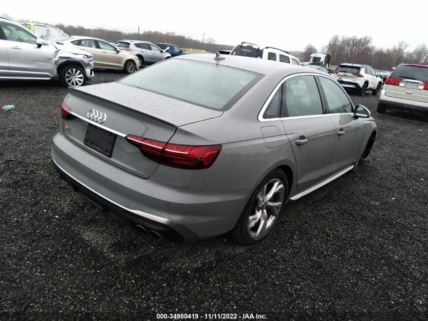 2020 AUDI S4 PREMIUM PLUS VIN: WAUB4AF4XLA042314