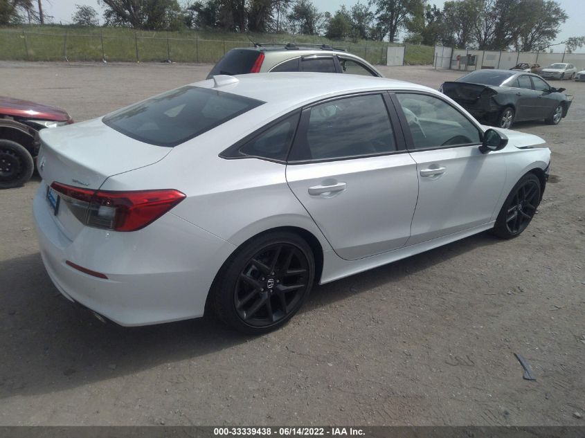 2022 HONDA CIVIC SEDAN SPORT VIN: 2HGFE2F55NH583793