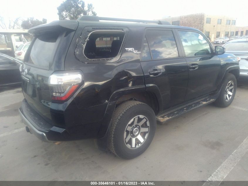 2021 TOYOTA 4RUNNER TRD OFF ROAD VIN: JTEPU5JRXM5931459
