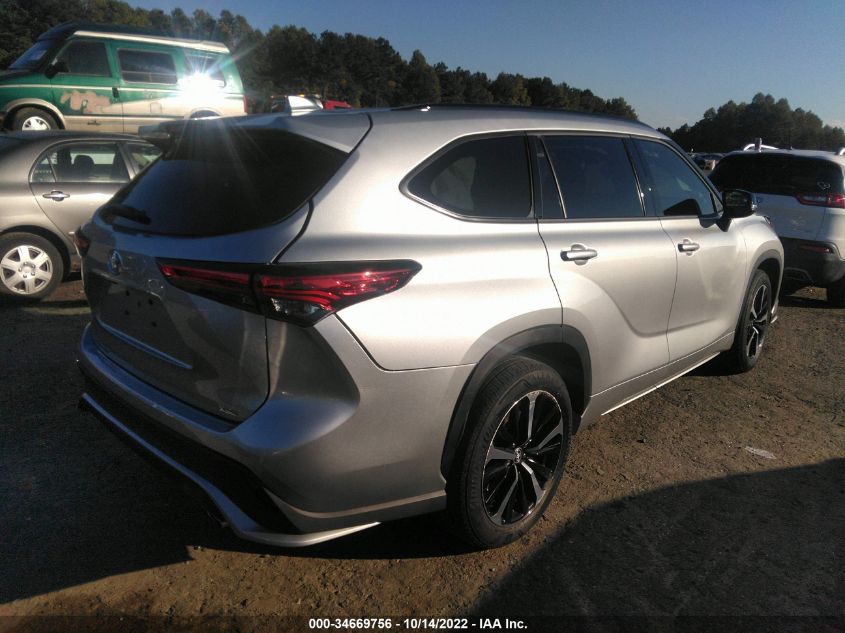 2022 TOYOTA HIGHLANDER XSE VIN: 5TDLZRAHXNS101532