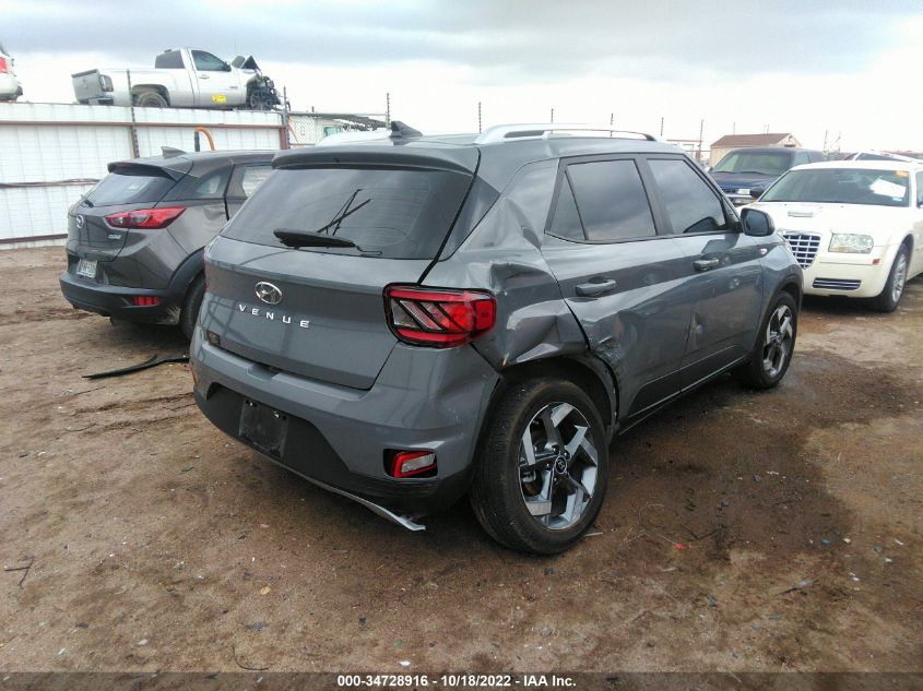 2021 HYUNDAI VENUE SEL VIN: KMHRC8A38MU118703
