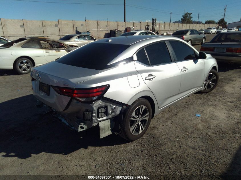 2022 NISSAN SENTRA SV VIN: 3N1AB8CV3NY208507