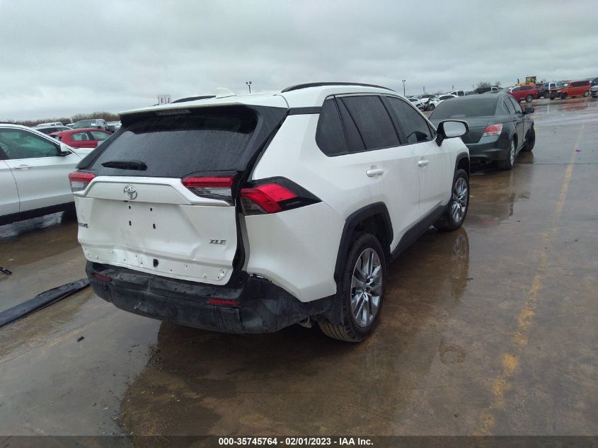 2022 TOYOTA RAV4 XLE PREMIUM VIN: 2T3C1RFV1NW233020