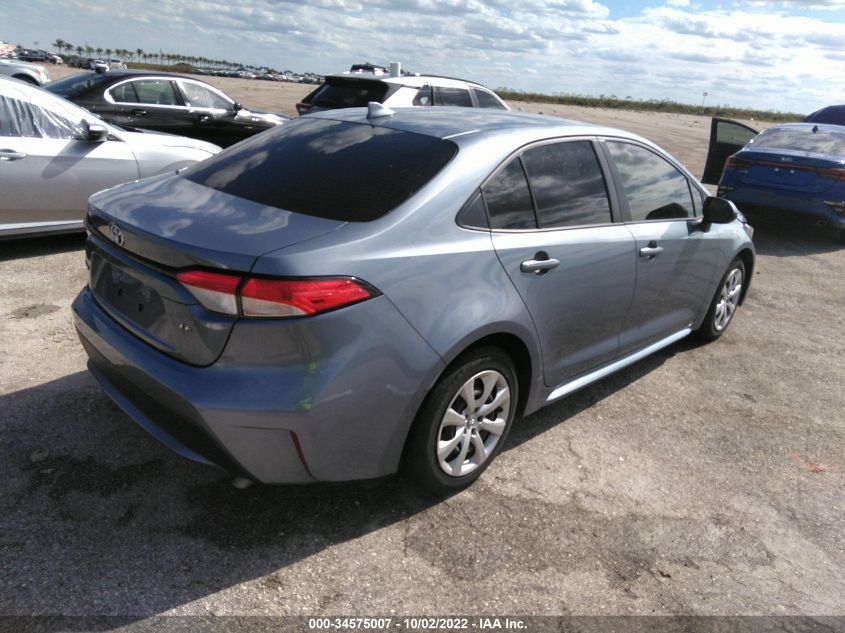 2022 TOYOTA COROLLA LE VIN: JTDEPMAE4NJ216860