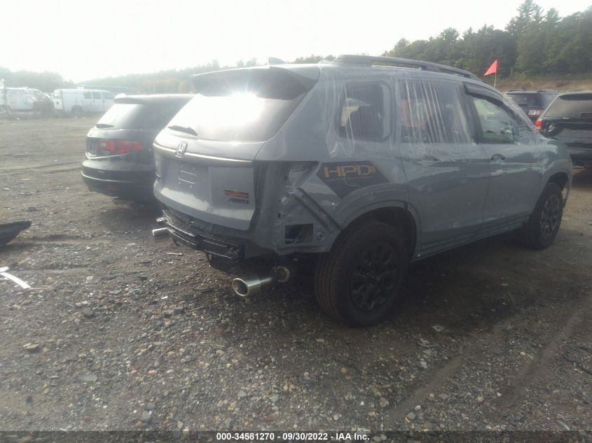 2022 HONDA PASSPORT TRAILSPORT VIN: 5FNYF8H61NB014653