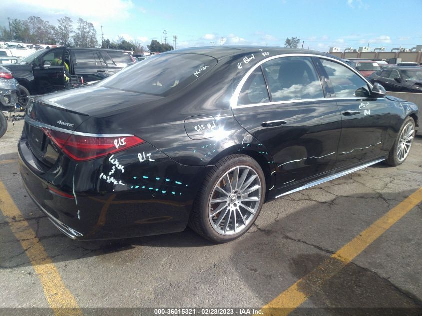 2022 MERCEDES-BENZ S-CLASS S 500 VIN: W1K6G6DB6NA141005