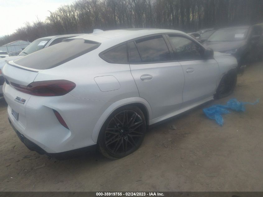 2022 BMW X6 M VIN: 5YMCY0C06N9L36604