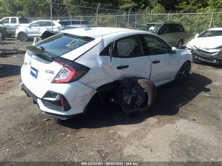 2021 HONDA CIVIC HATCHBACK SPORT TOURING VIN: SHHFK7H94MU225415