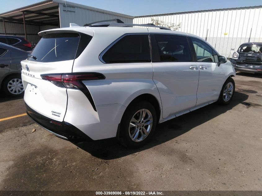 2022 TOYOTA SIENNA LIMITED VIN: 5TDZRKEC1NS091618